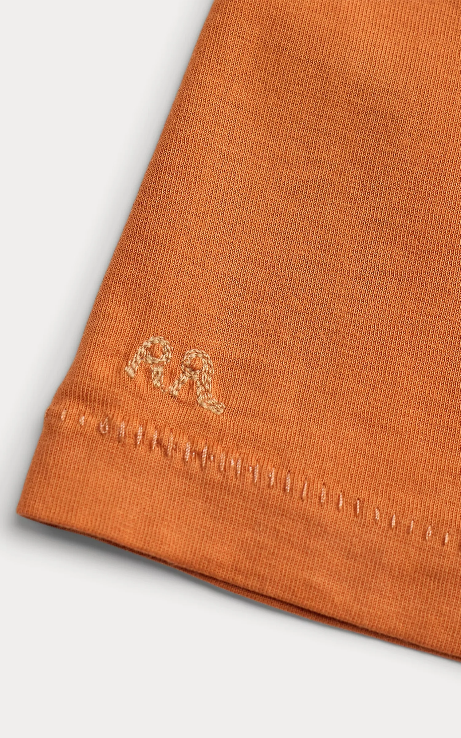 RRL Garment-Dyed Crewneck T-Shirt Sweet Potato - Image 2