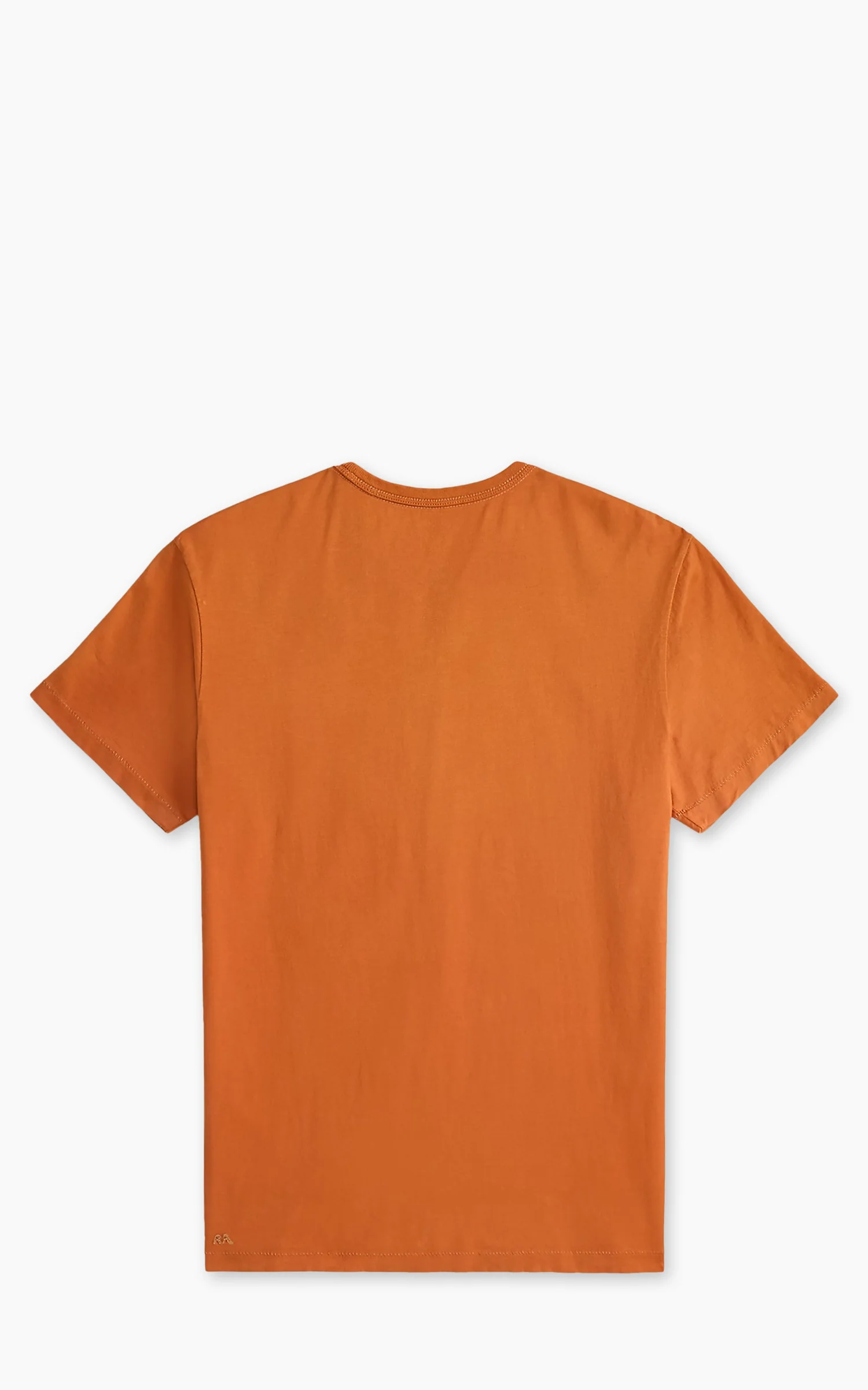 RRL Garment-Dyed Crewneck T-Shirt Sweet Potato - Image 4