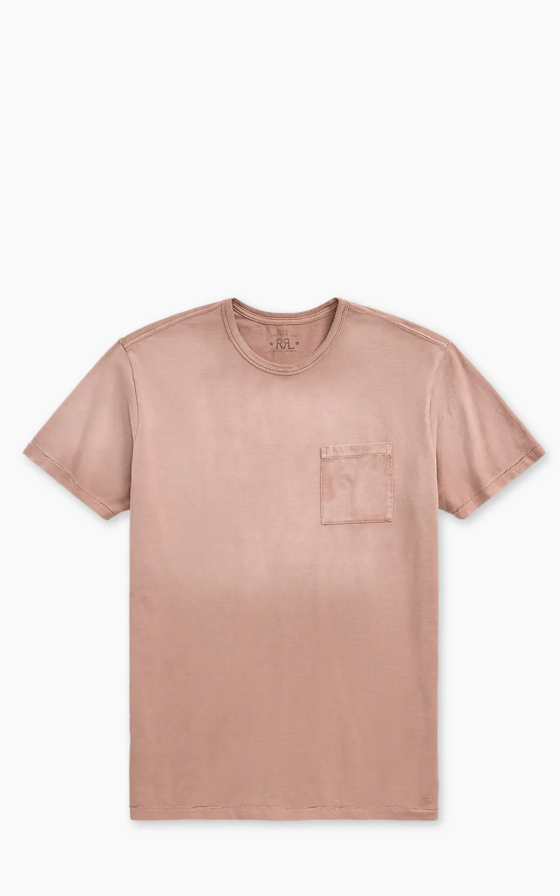 RRL Garment-Dyed Pocket T-Shirt Desert Rose