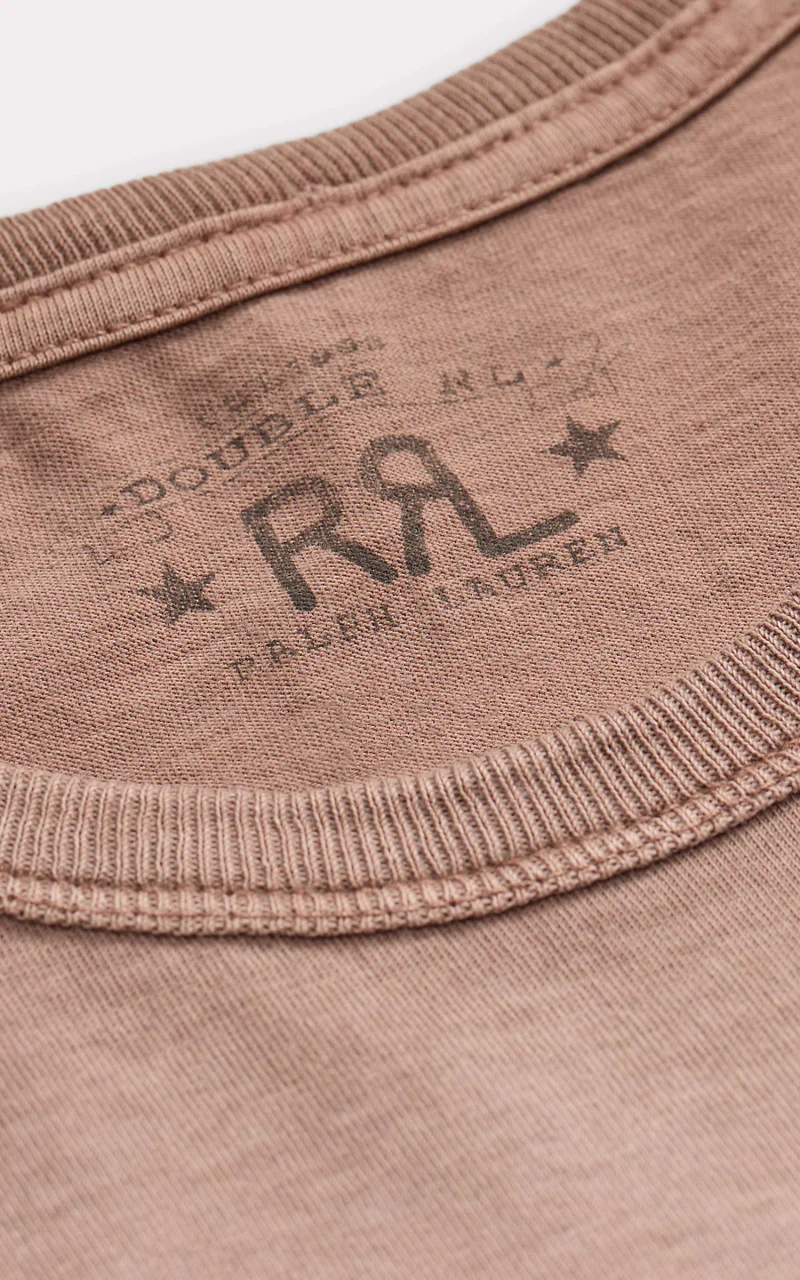 RRL Garment-Dyed Pocket T-Shirt Desert Rose - Image 3