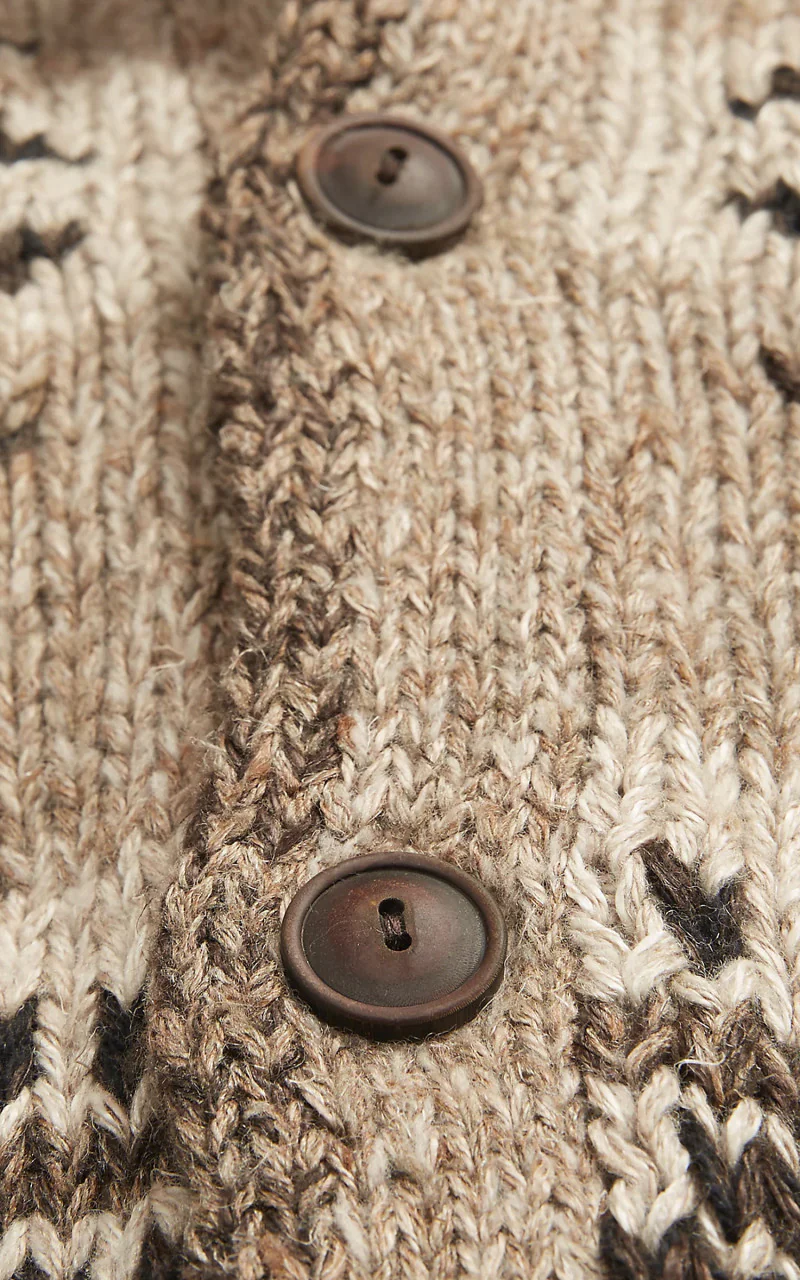RRL Hand-Knit Linen-Blend Cardigan Brown/Tan/Multi - Image 6