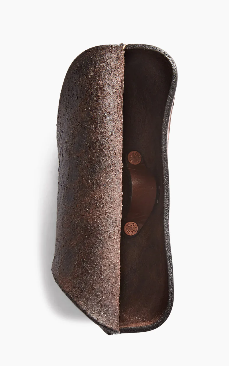 RRL Hand-Tooled Leather Eyeglass Case Brown - Image 2