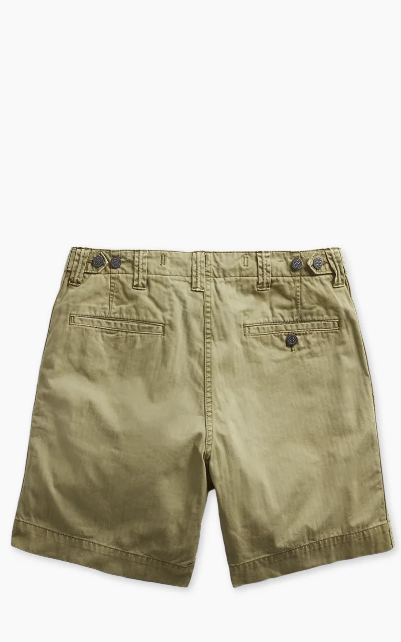 RRL Herringbone Twill Field Short Olive - Image 2