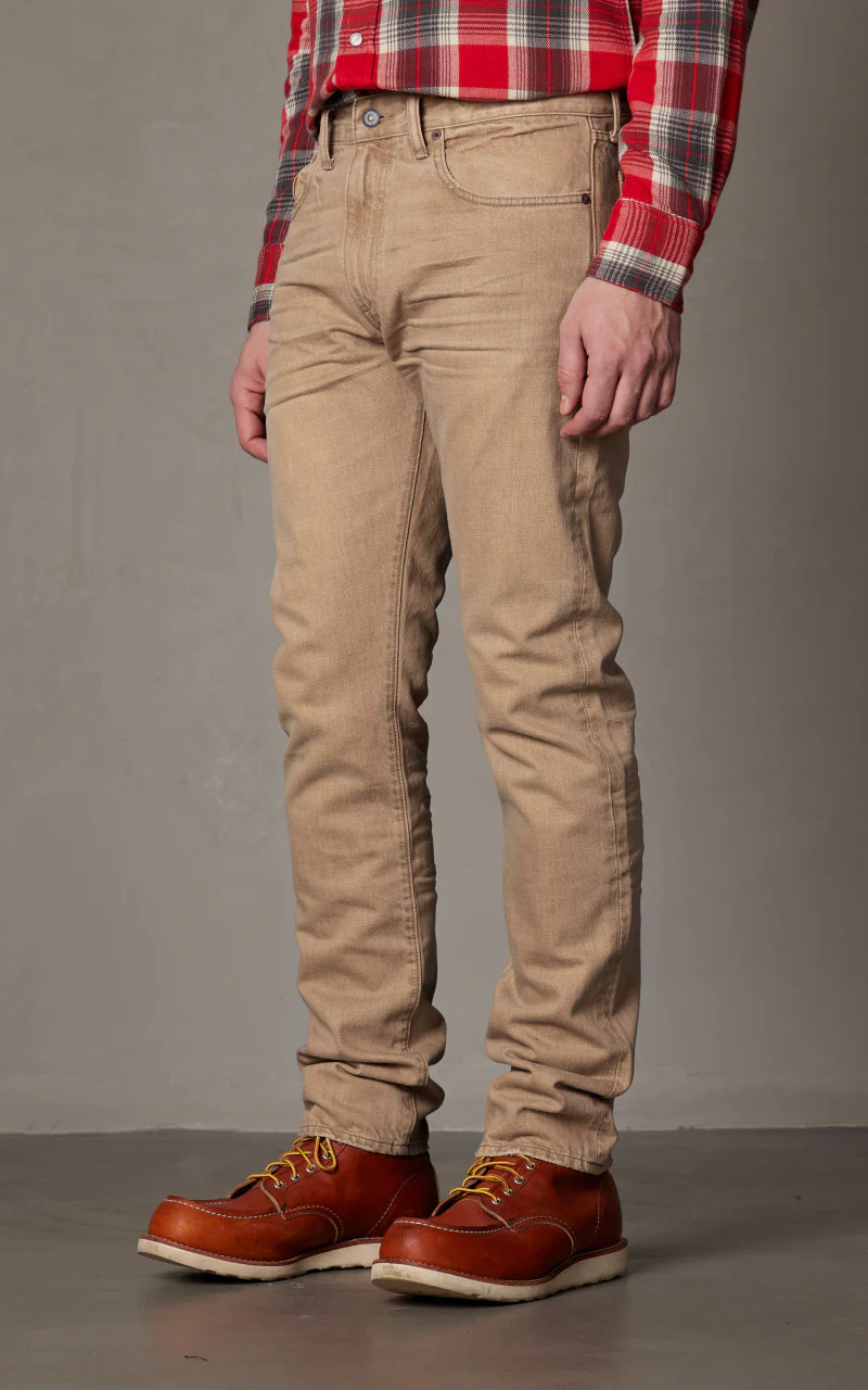RRL High Slim Fit Jean Tan Wash - Image 4