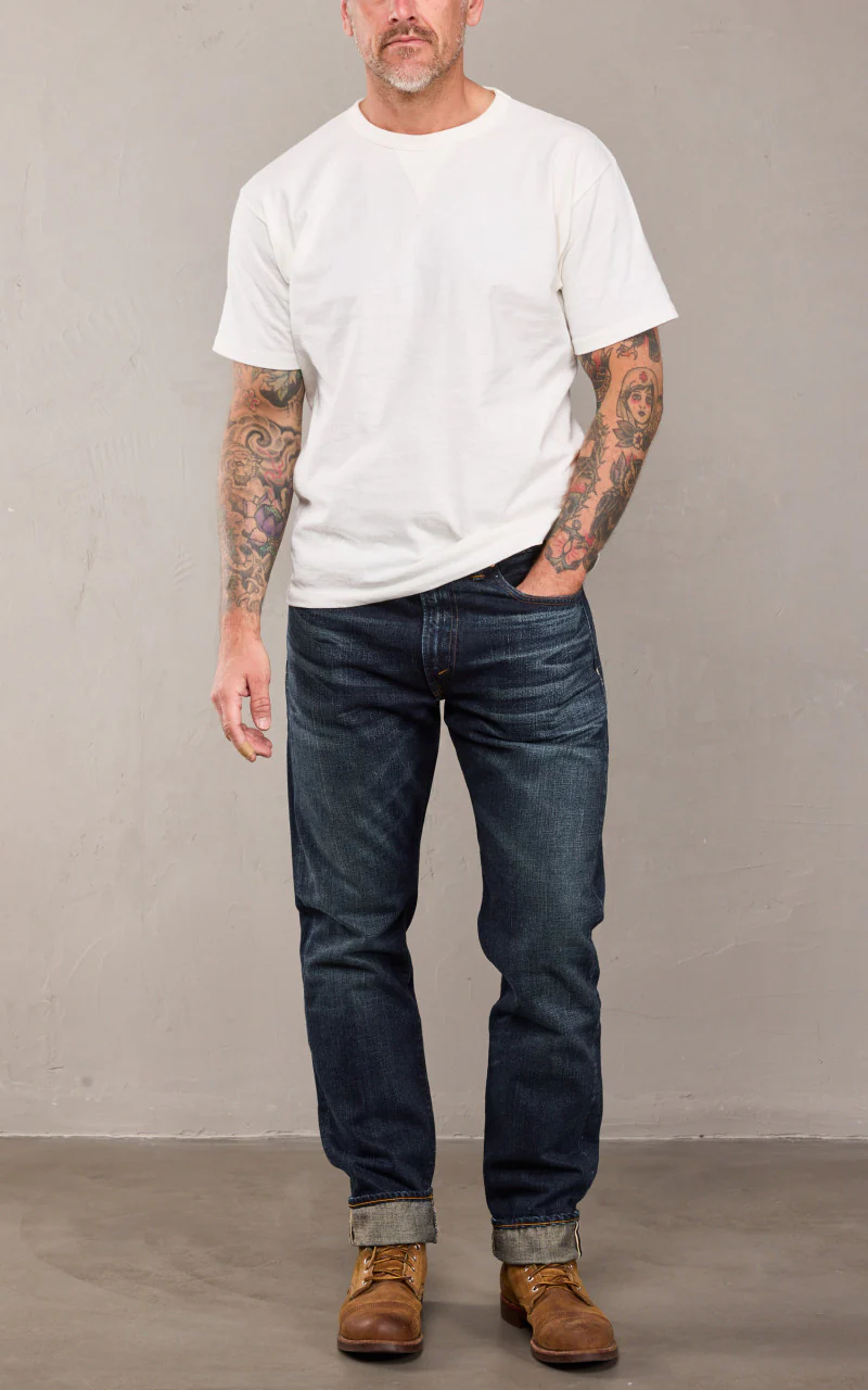 RRL High Slim Selvedge Jean Bayview Wash - Image 2