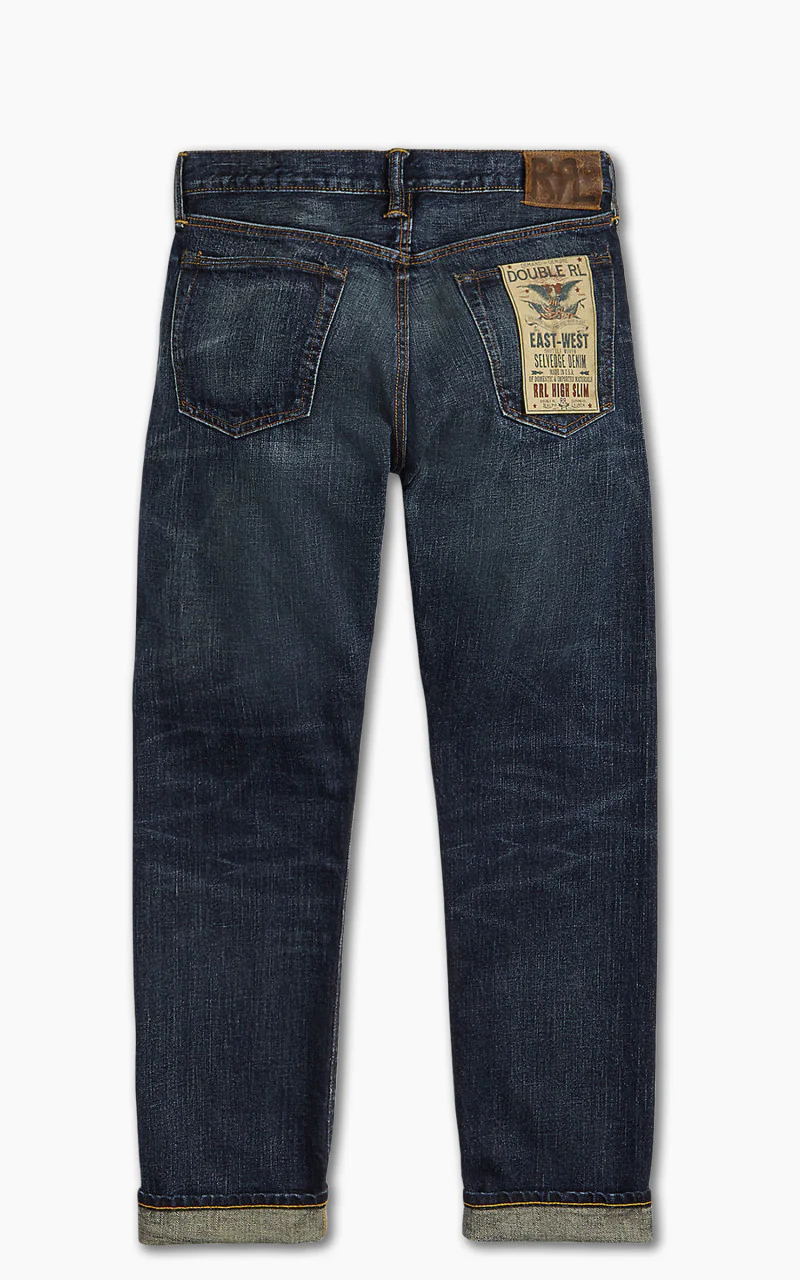 RRL High Slim Selvedge Jean Bayview Wash - Image 3