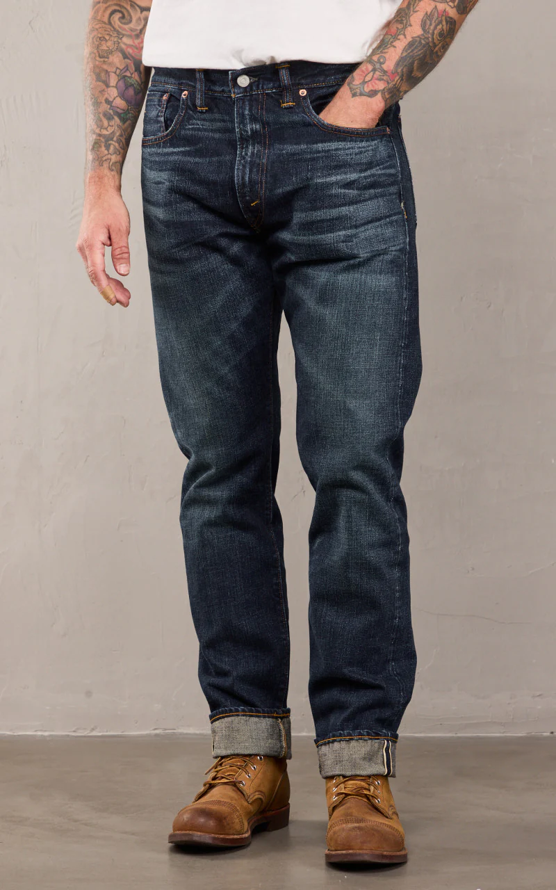 RRL High Slim Selvedge Jean Bayview Wash - Image 4