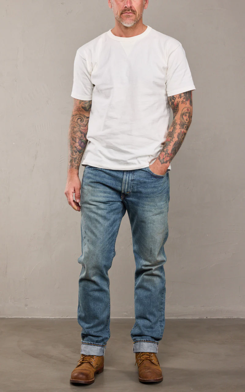 RRL High Slim Selvedge Jean Calloway Wash - Image 2