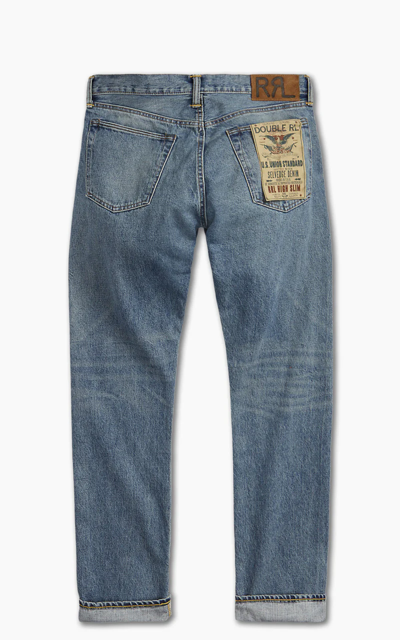 RRL High Slim Selvedge Jean Calloway Wash - Image 3
