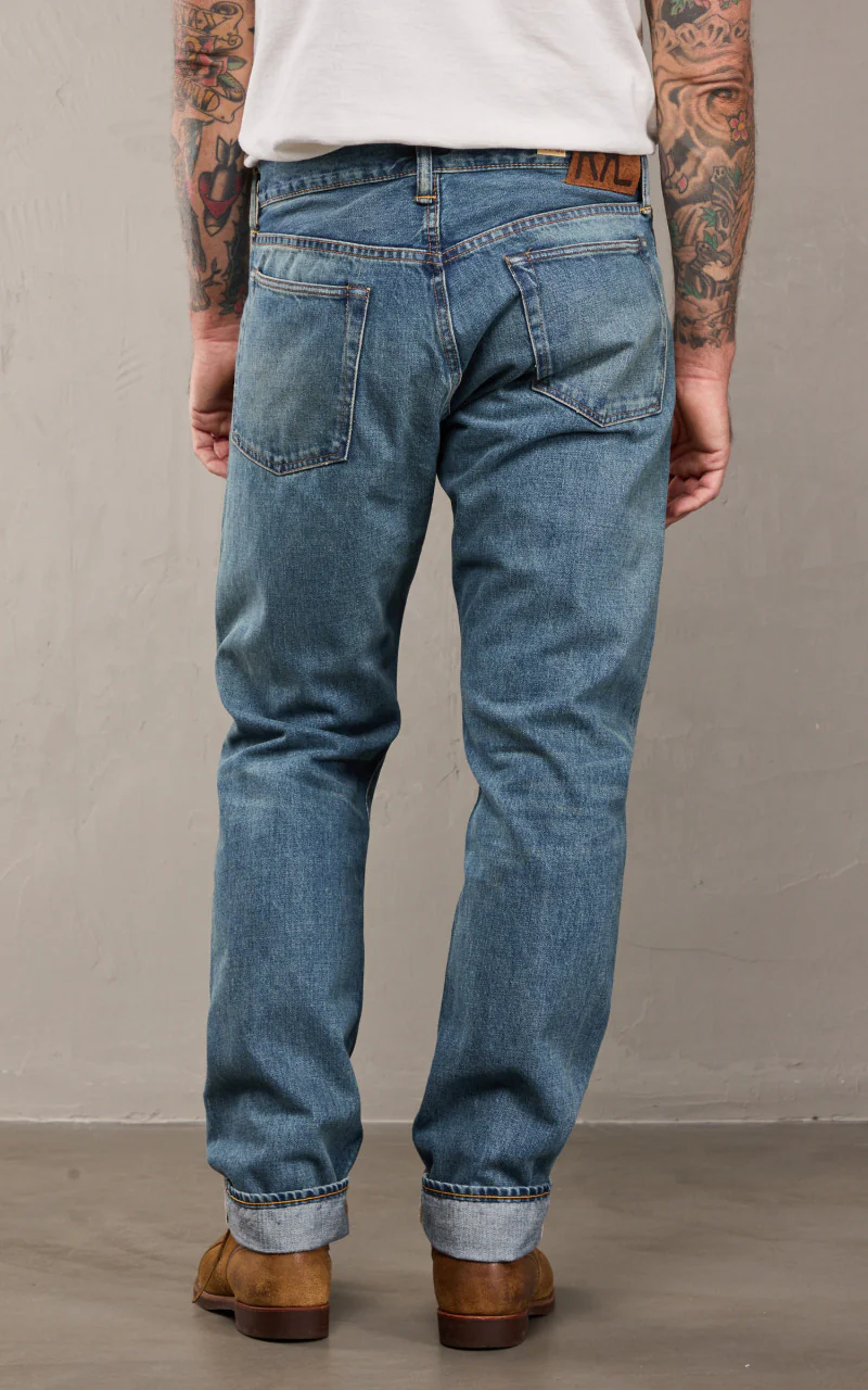 RRL High Slim Selvedge Jean Calloway Wash - Image 7