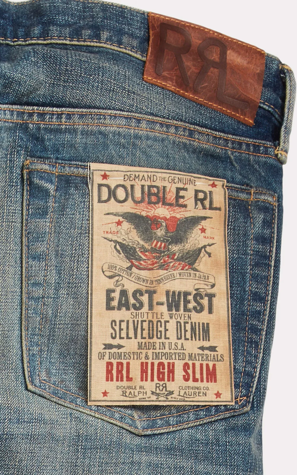 RRL High Slim Yosemite Selvedge Jean - Image 4