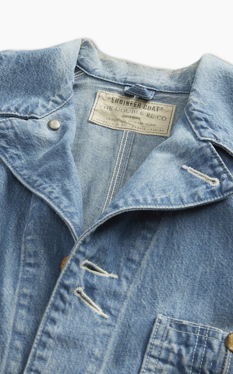 RRL Indigo Denim Engineer Jacket Atmore Wash - Image 5
