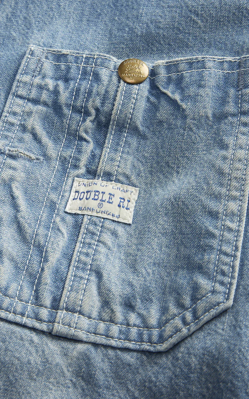 RRL Indigo Denim Engineer Jacket Atmore Wash - Image 6