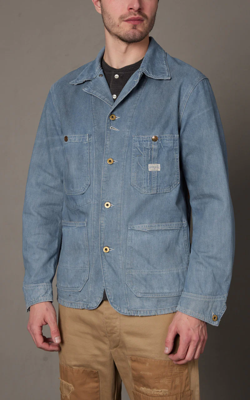 RRL Indigo Denim Engineer Jacket Atmore Wash - Image 7