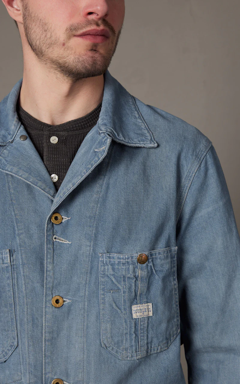 RRL Indigo Denim Engineer Jacket Atmore Wash - Image 8