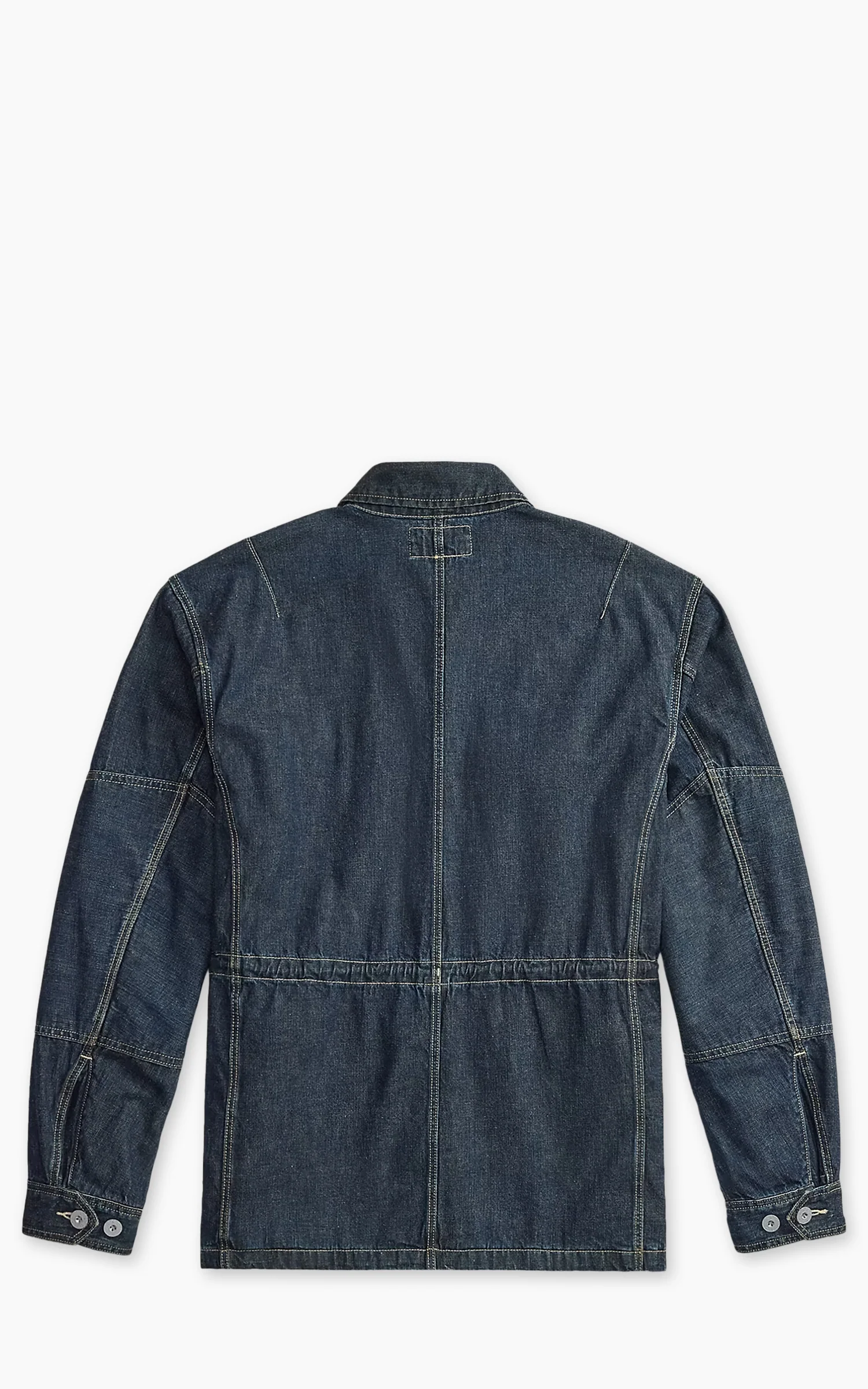 RRL Indigo Denim Field Jacket Medium Wash - Image 4