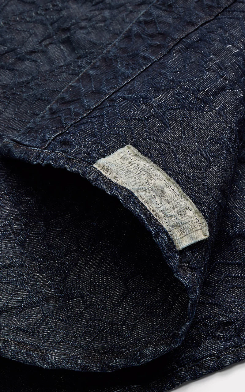 RRL Indigo Jacquard Workshirt Indigo - Image 3