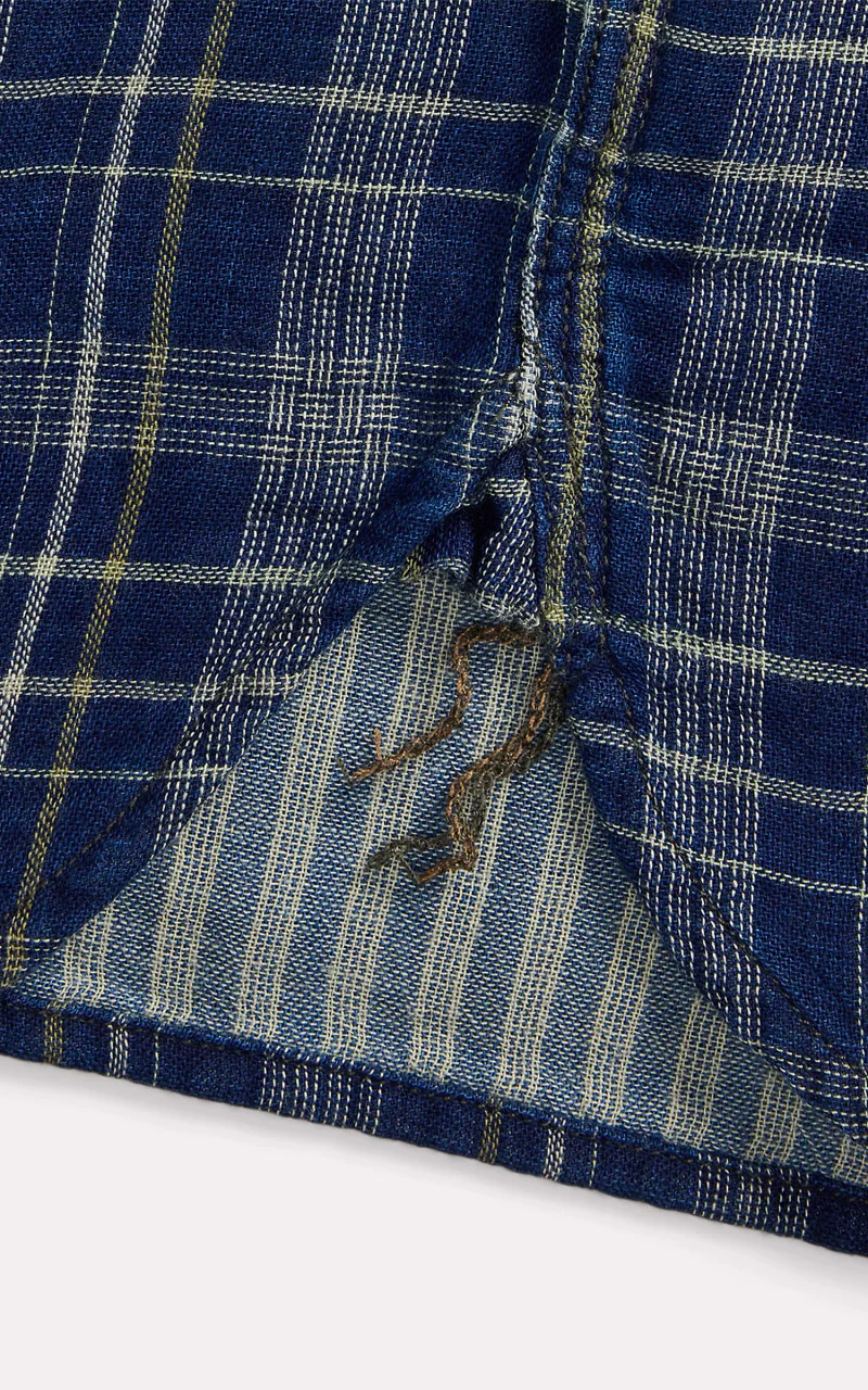 RRL Indigo Plaid Double-Faced Workshirt Indigo/Strip - Image 5