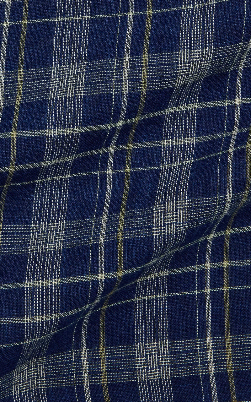RRL Indigo Plaid Double-Faced Workshirt Indigo/Strip - Image 7