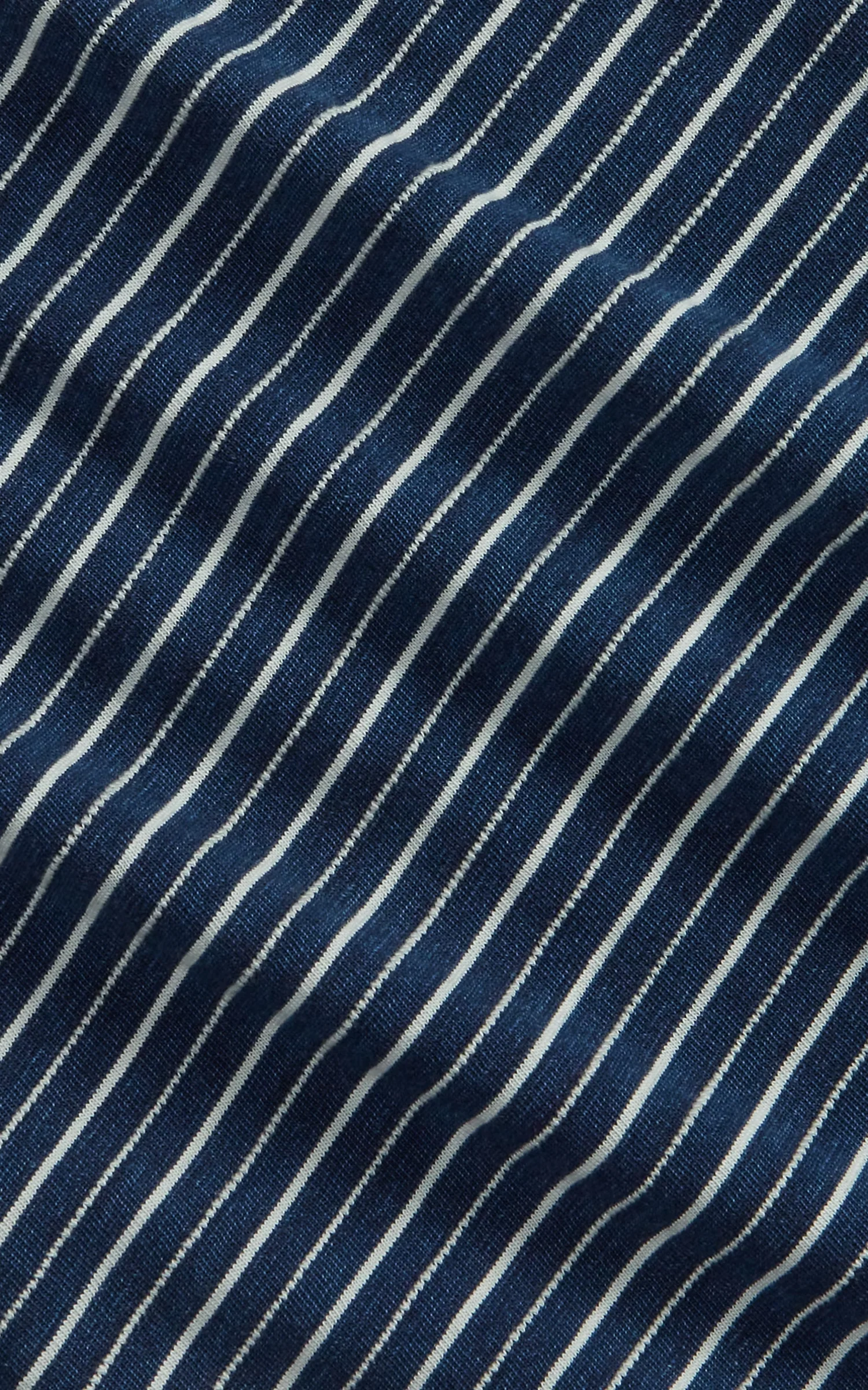 RRL Indigo Striped Jacquard T-Shirt Indigo Multi - Image 2
