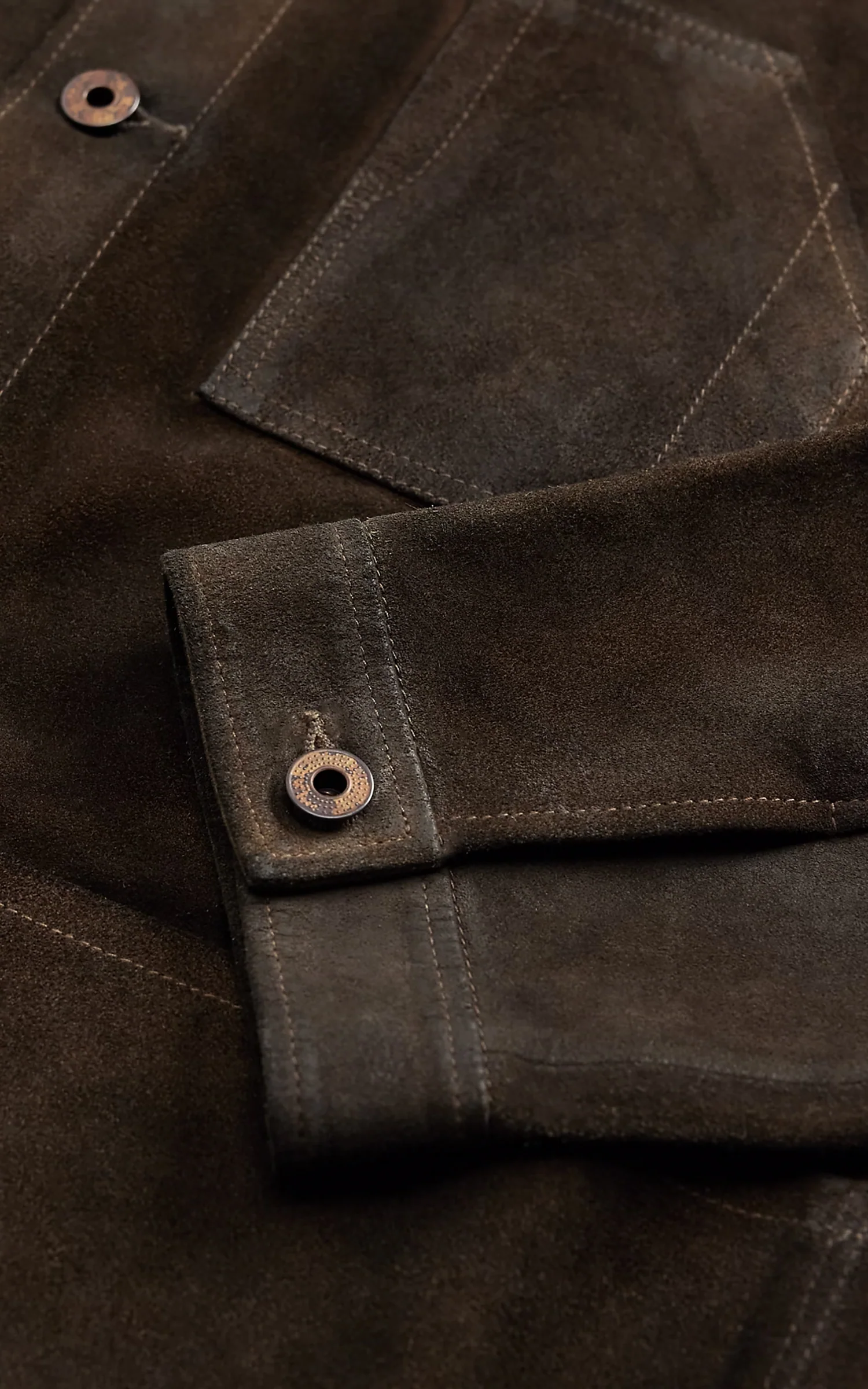 RRL Kenmare Roughout Suede Jacket Vintage Brown - Image 4