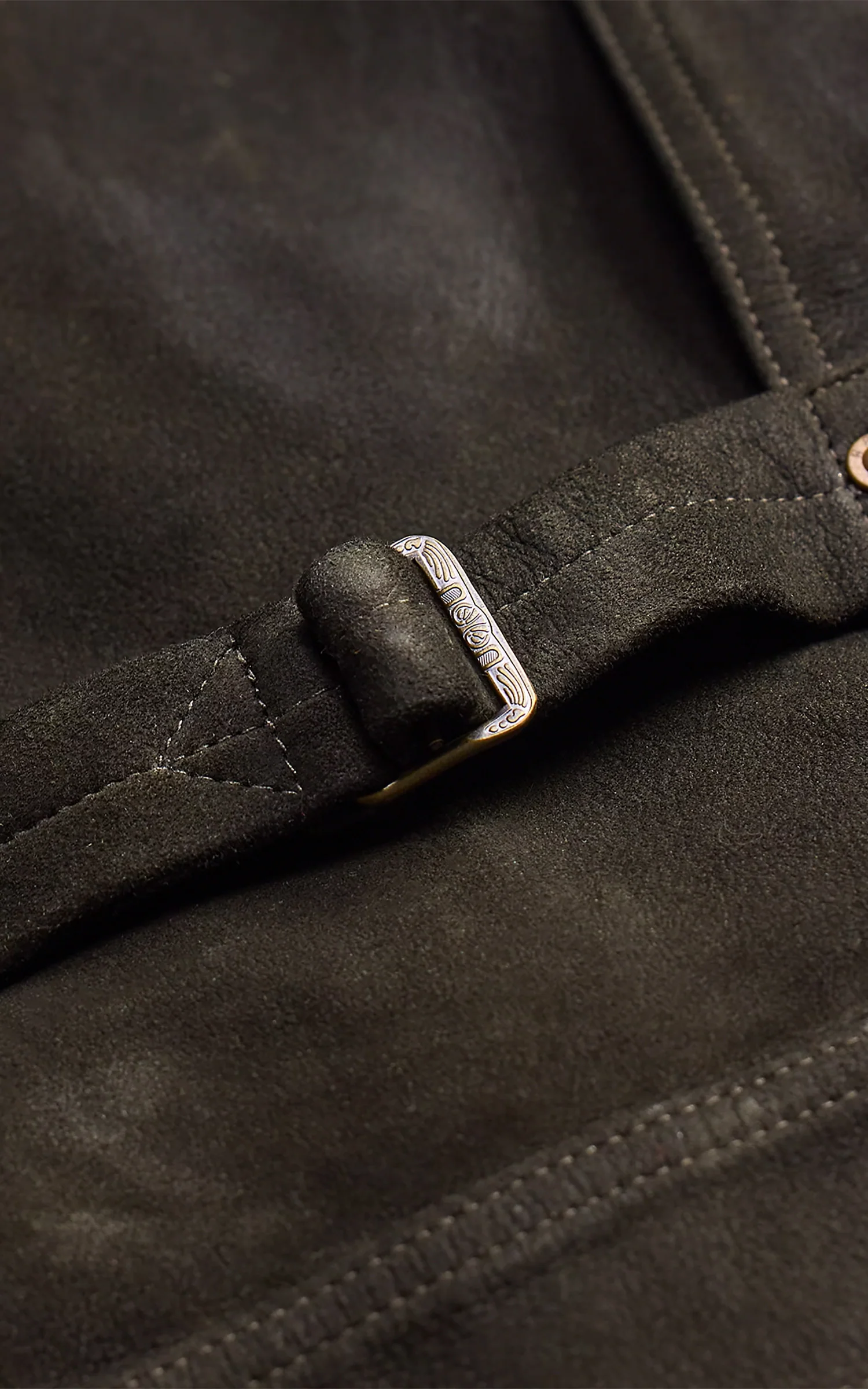 RRL Leather-Trim Suede Jacket Black - Image 6