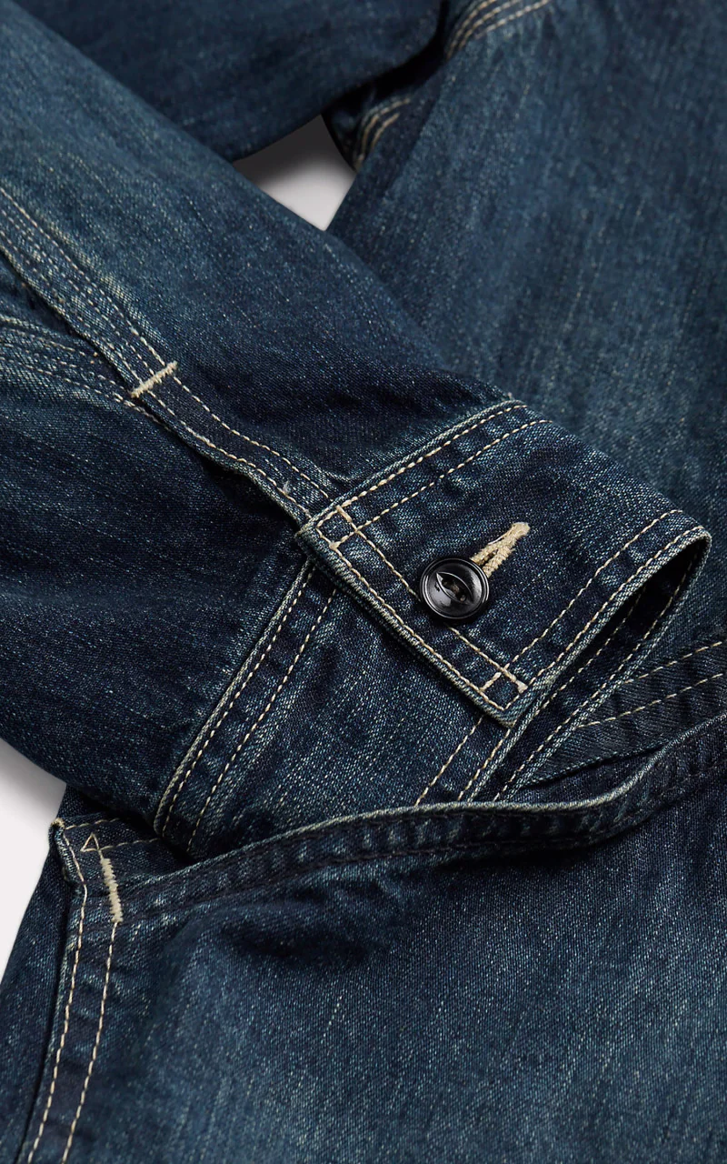 RRL Leyton Indigo Denim Jacket Leyton Wash Indigo - Image 4