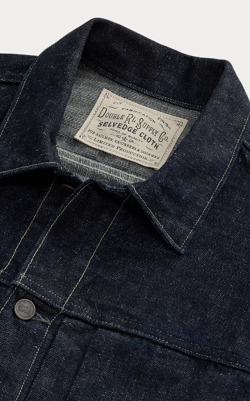 RRL Limited-Edition Embroidered Denim Jacket Rinse - Image 3
