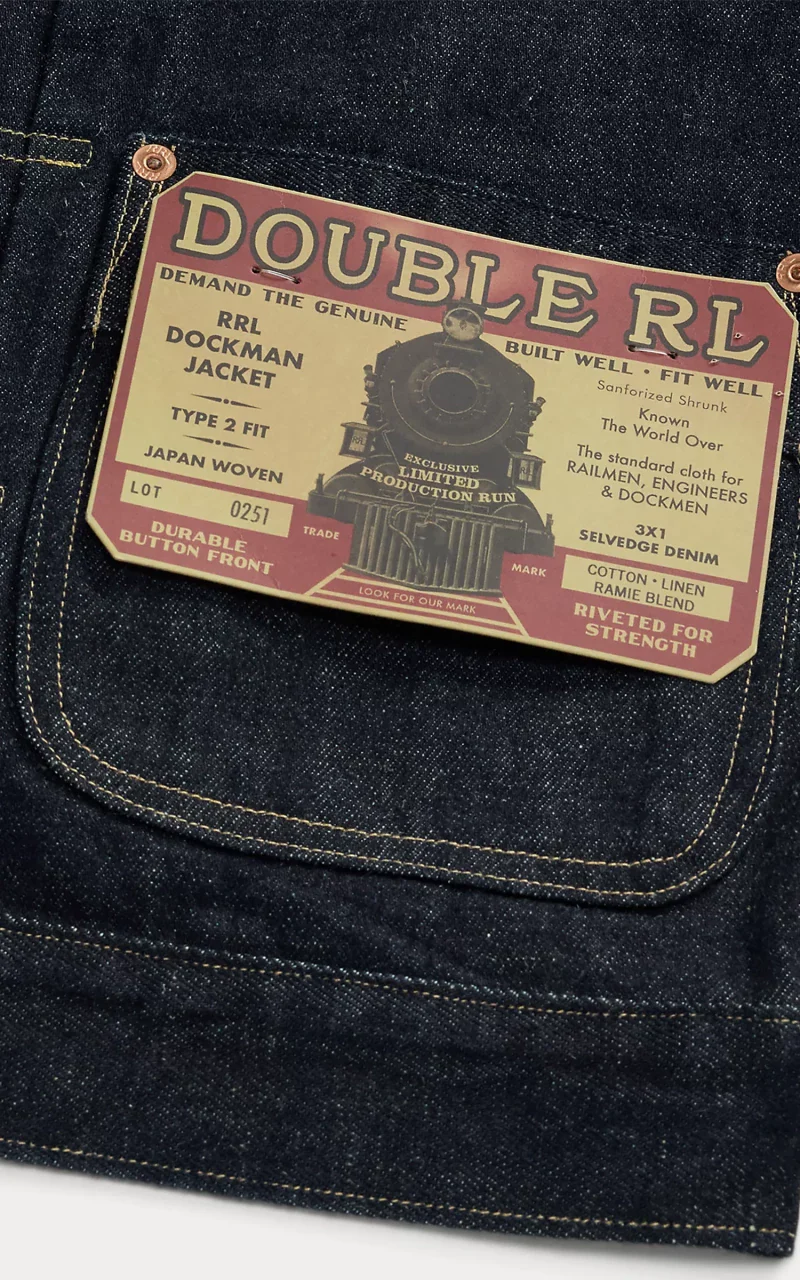 RRL Limited-Edition Embroidered Denim Jacket Rinse - Image 4