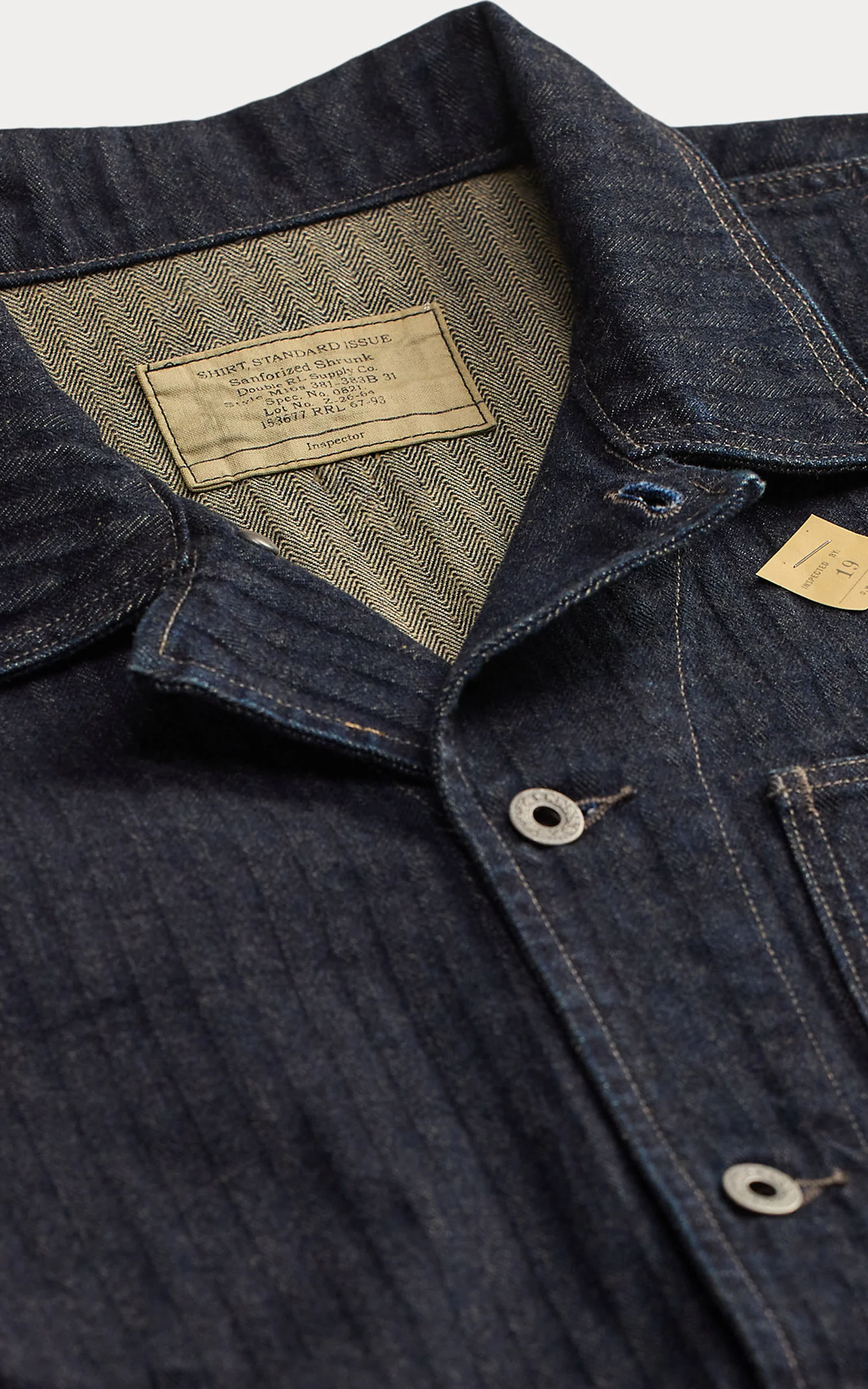 RRL Limited-Edition Indigo Herringbone Shirt Rinse - Image 2