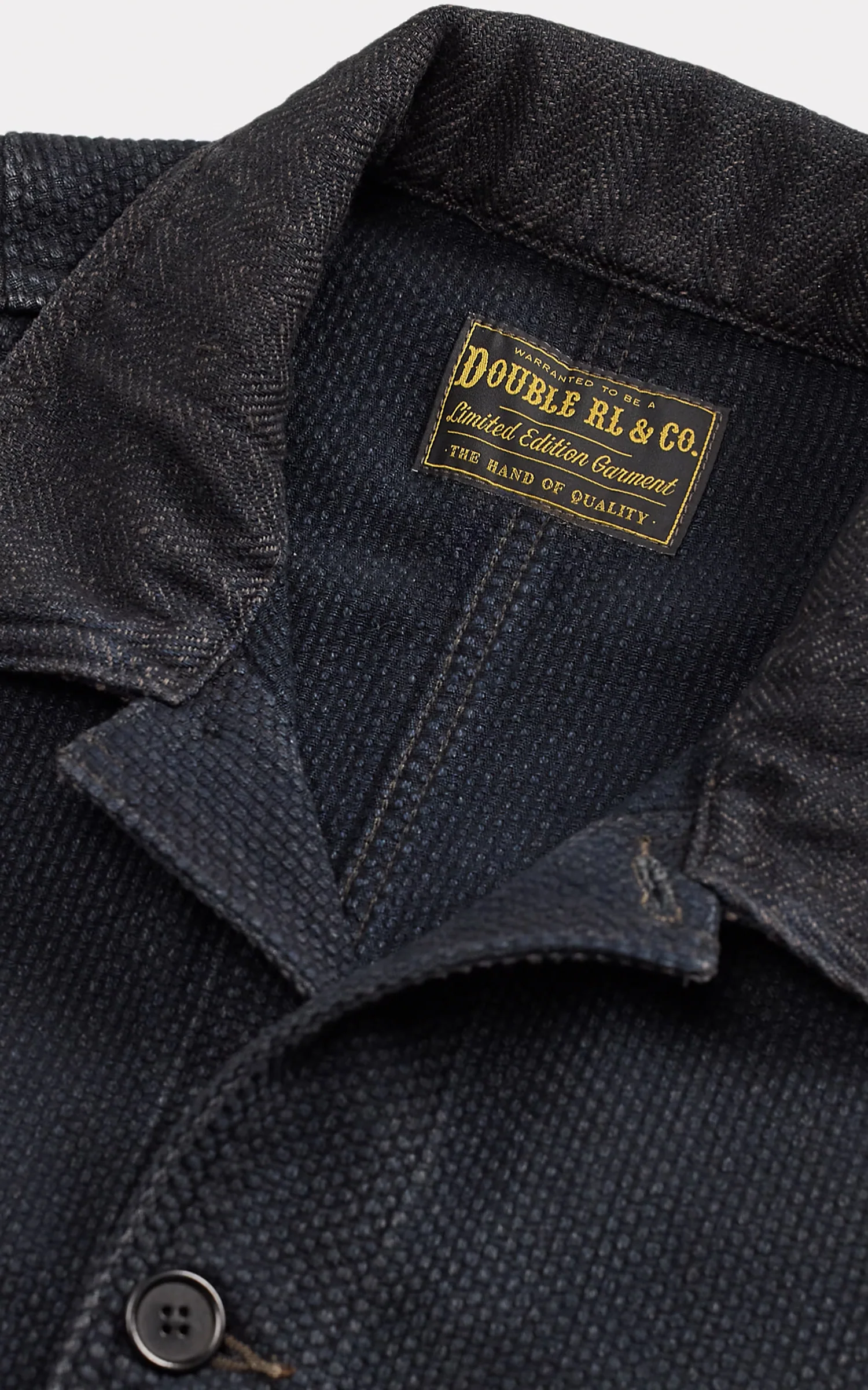 RRL Limited-Edition Patchwork Jacket Indigo - Image 4