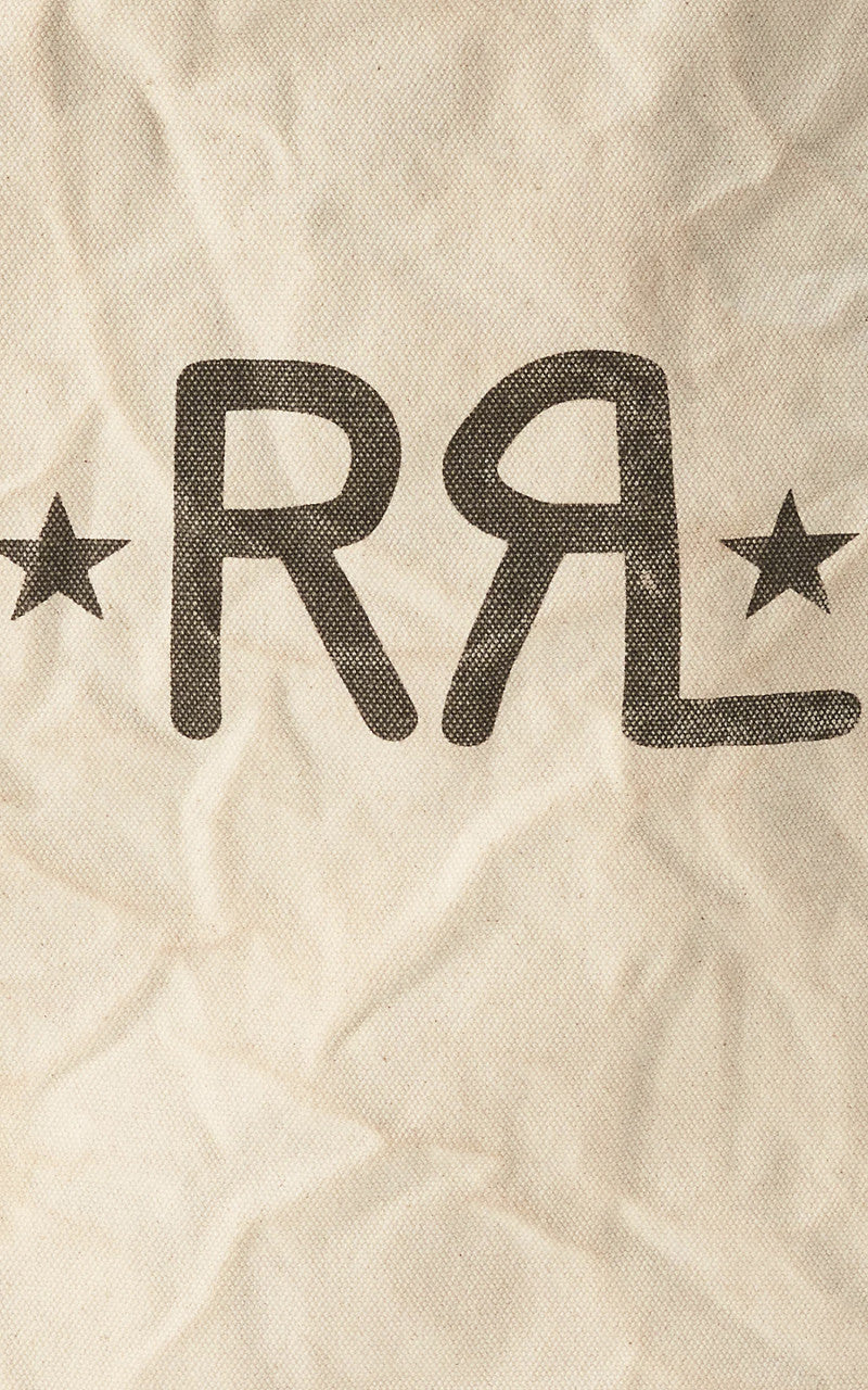 RRL Logo Canvas Market Tote Greige - Image 5