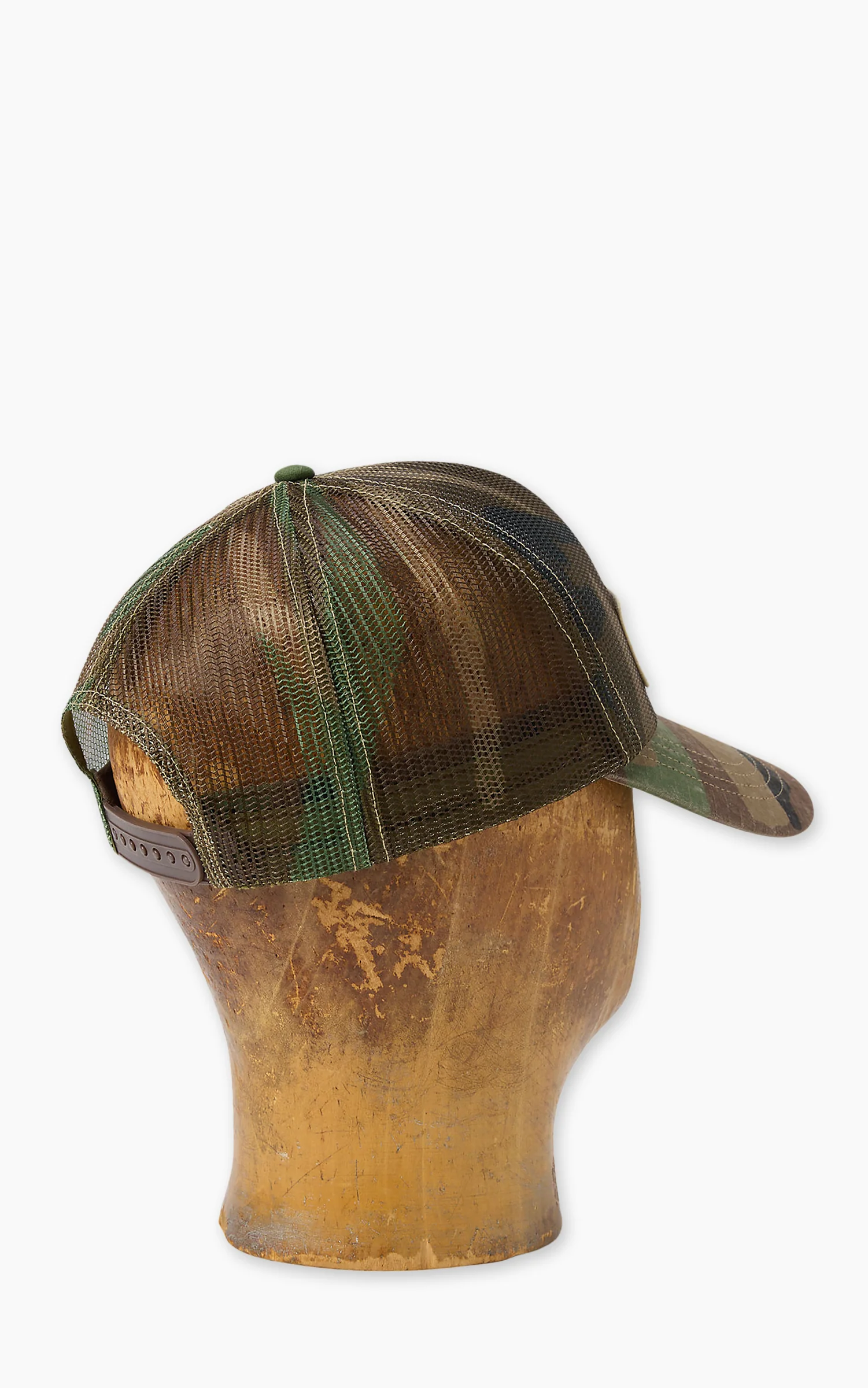 RRL Logo-Patch Camo Mesh Trucker Cap Woodland Camo - Image 3
