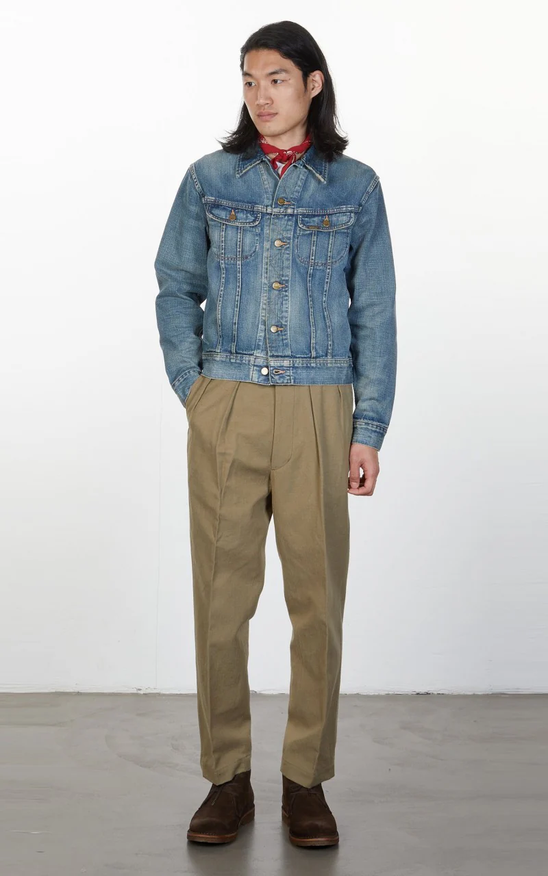 RRL Lot 271 Denim Trucker Jacket Leeland Wash - Image 3