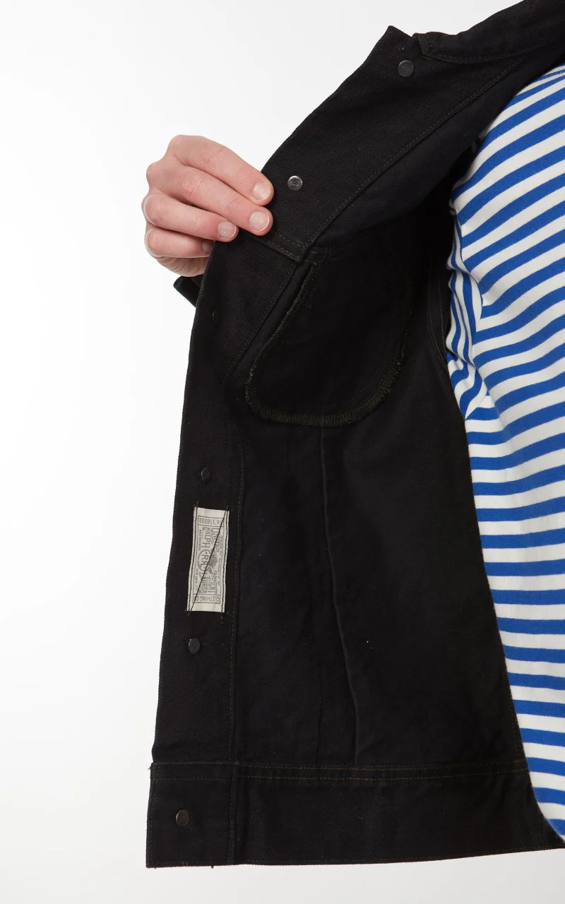 RRL Lot 271 Denim Trucker Jacket Worn In Black Wash - Image 10