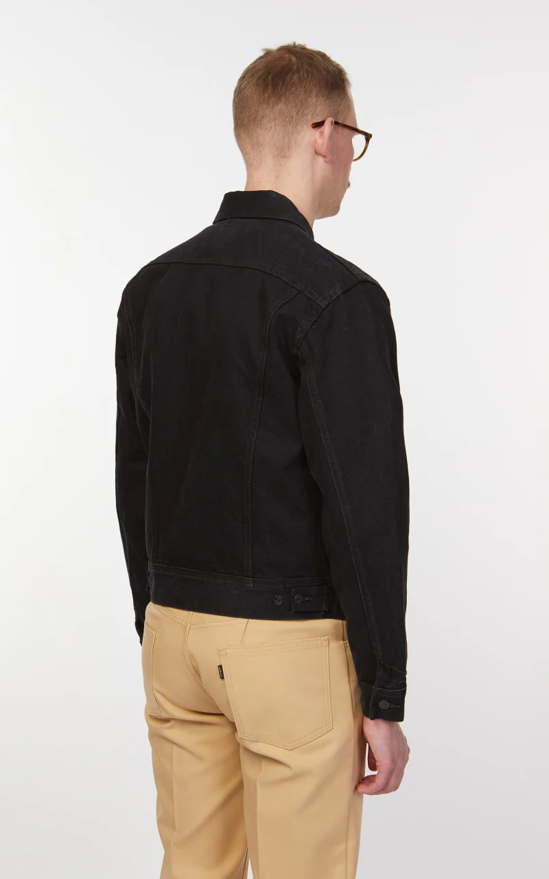RRL Lot 271 Denim Trucker Jacket Worn In Black Wash - Image 7