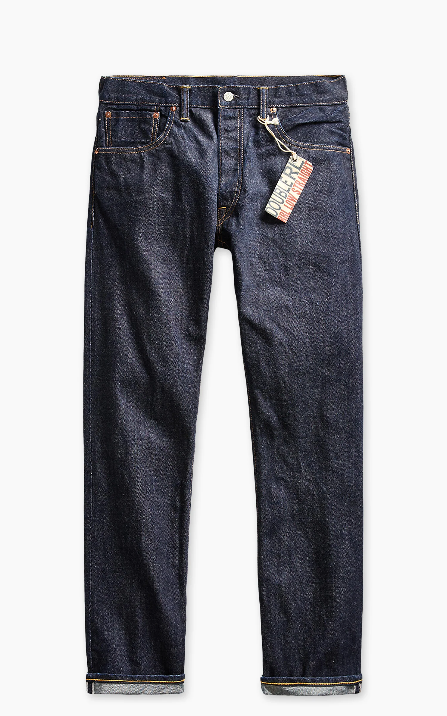 RRL Low Straight Fit Selvedge Jean One Wash