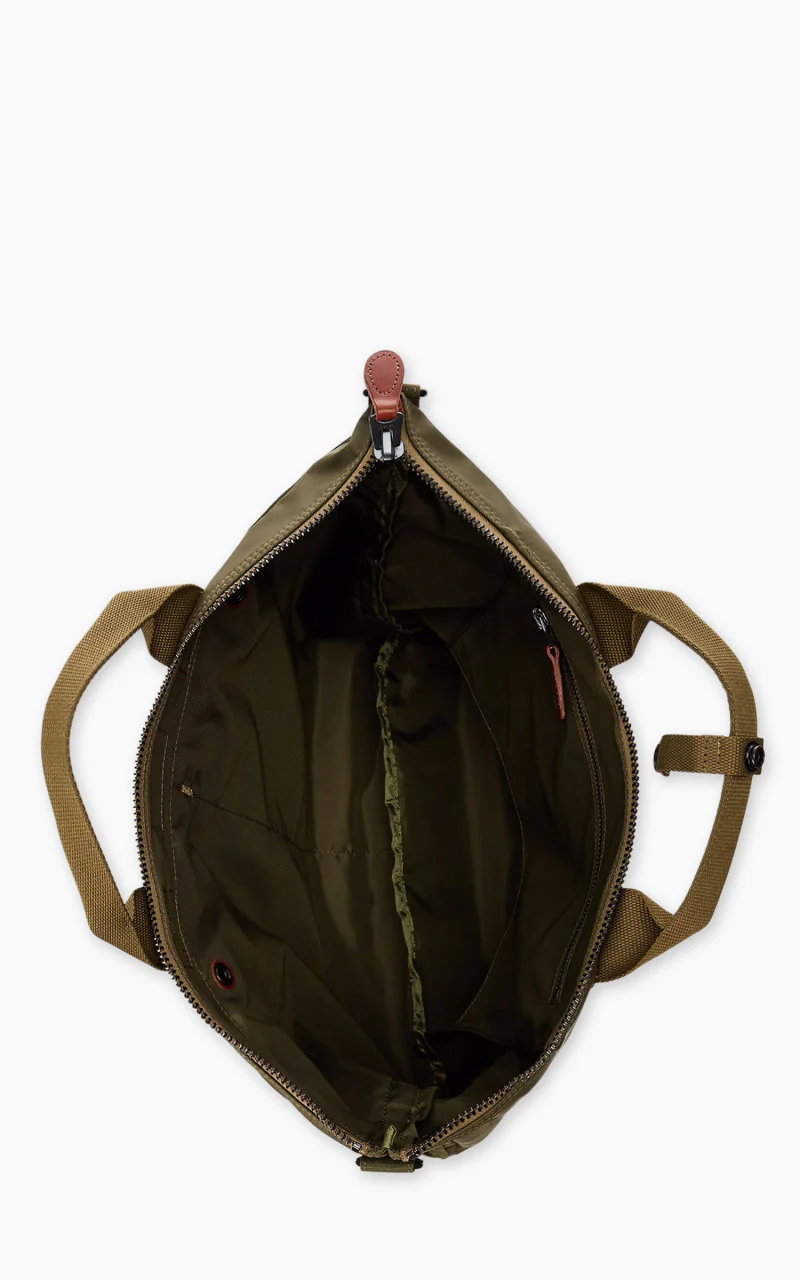 RRL Nylon Canvas Utility Bag Olive Drab - Image 4