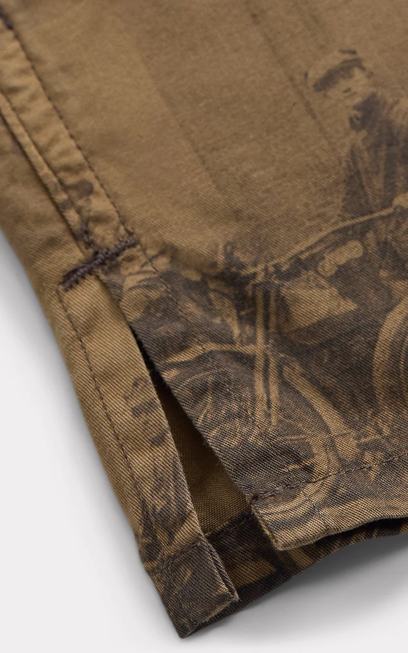 RRL Photo-Print Twill Workshirt Tan Multi - Image 5