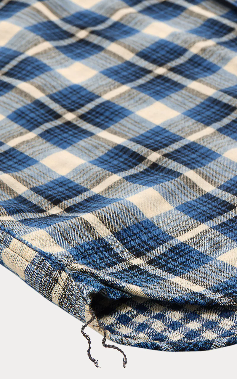 RRL Plaid Double Faced Workshirt Blue Multi - Image 5