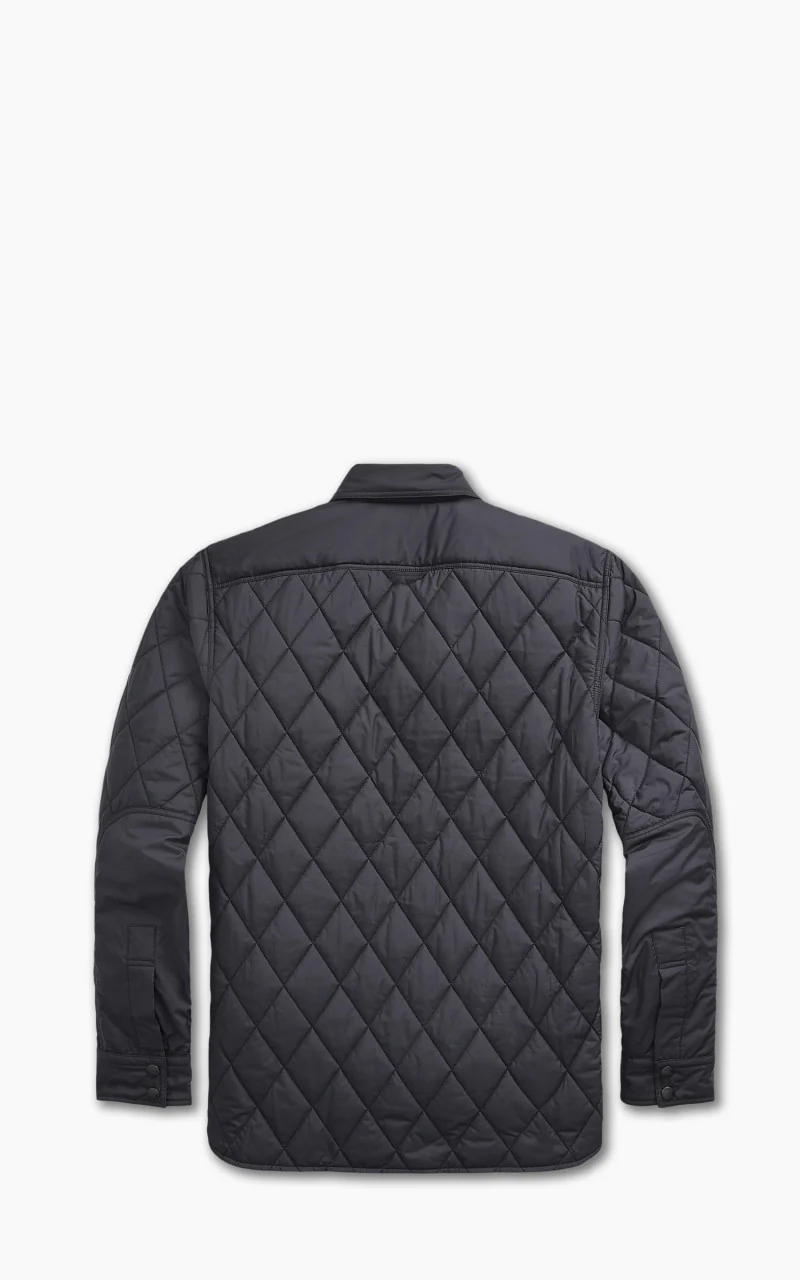 RRL Quilted Shirt Jacket Black - Image 3