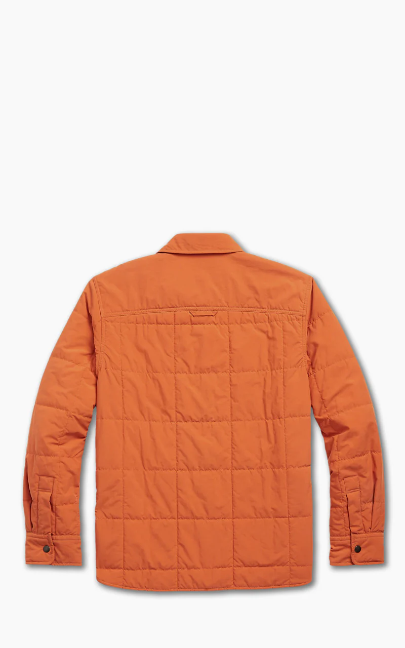 RRL Quilted Shirt Jacket Orange - Image 3