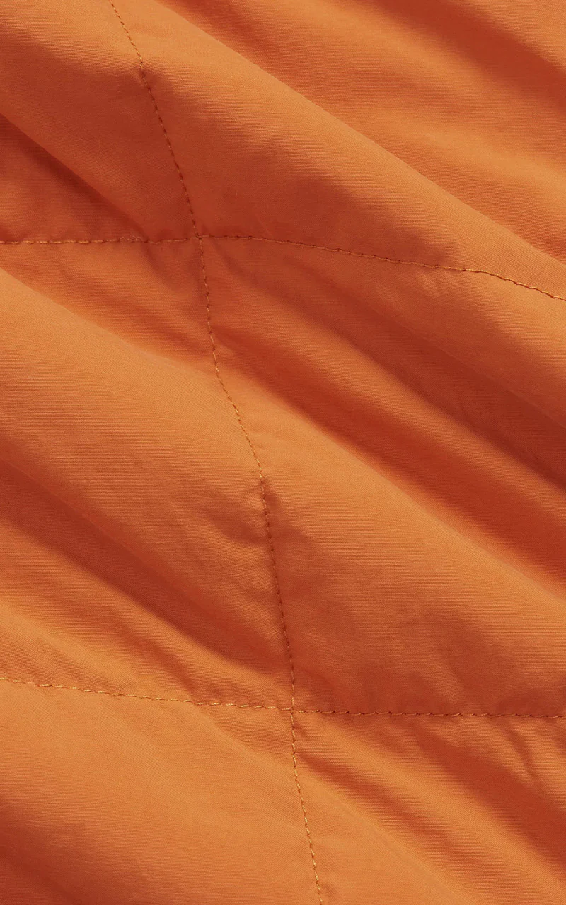 RRL Quilted Shirt Jacket Orange - Image 6