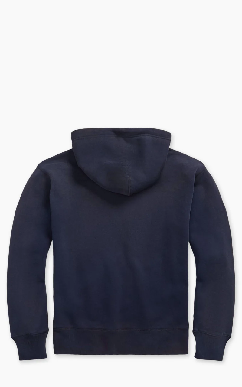 RRL Ranch Logo Hoodie Faded Navy - Image 2