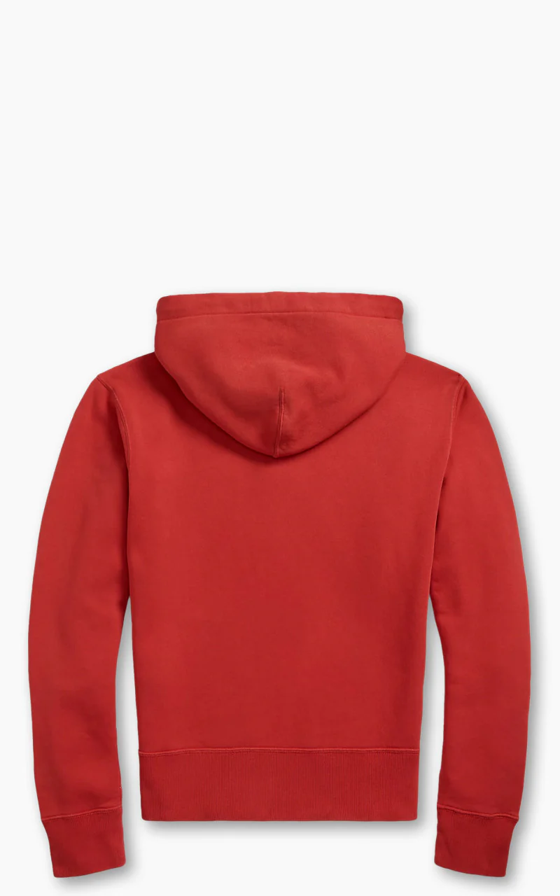 RRL Ranch Logo Hoodie Faded Red - Image 3