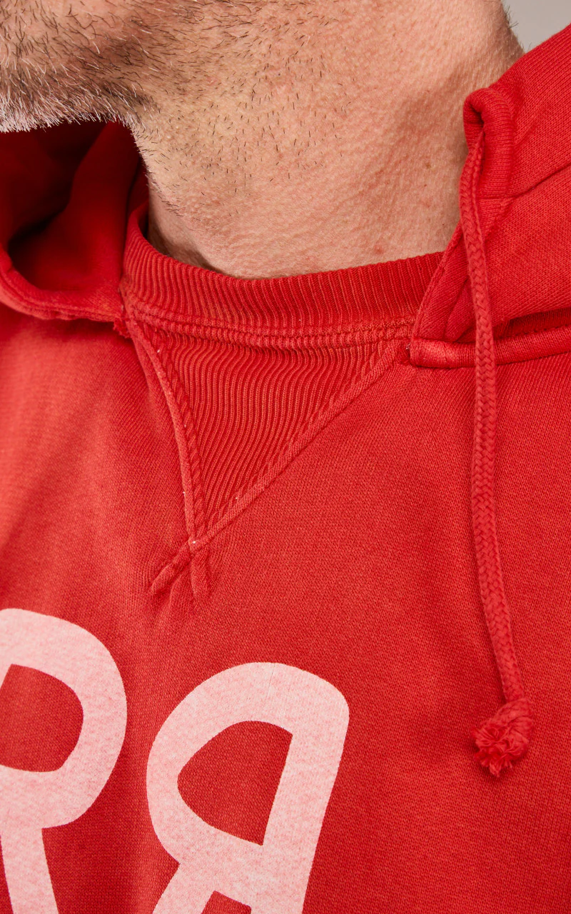 RRL Ranch Logo Hoodie Faded Red - Image 6
