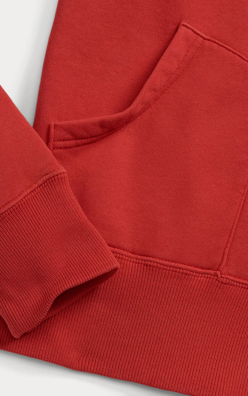 RRL Ranch Logo Hoodie Faded Red - Image 7