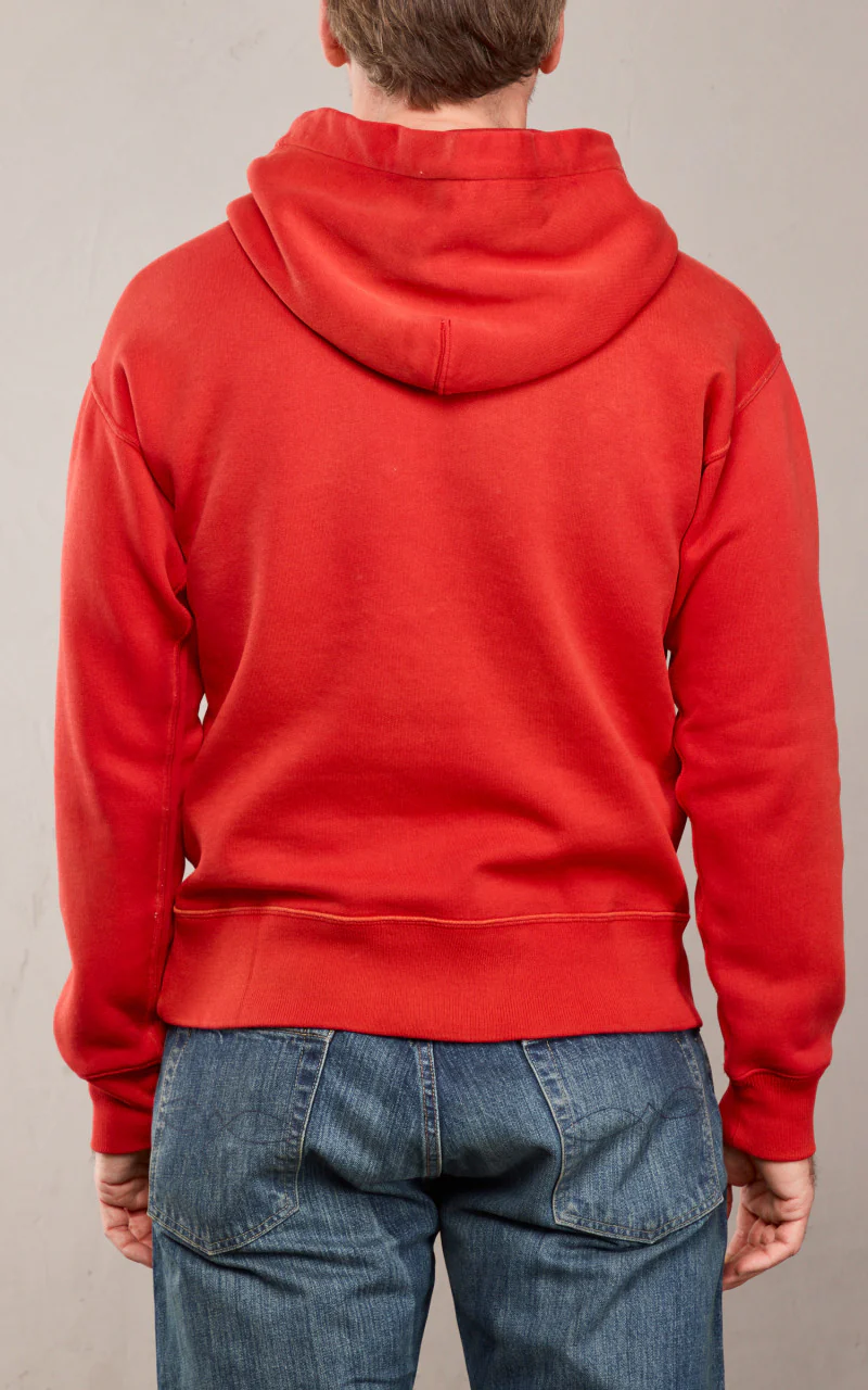 RRL Ranch Logo Hoodie Faded Red - Image 9