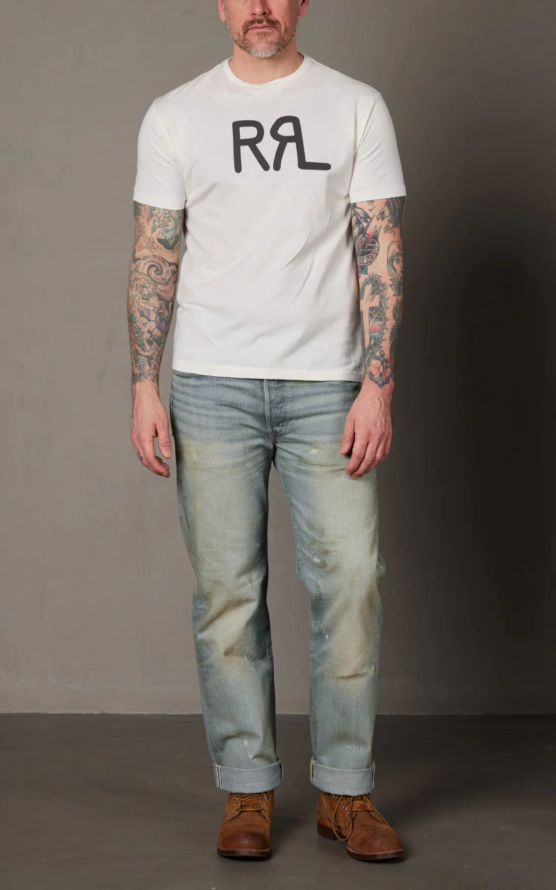 RRL Ranch Logo T-Shirt Paper White - Image 2