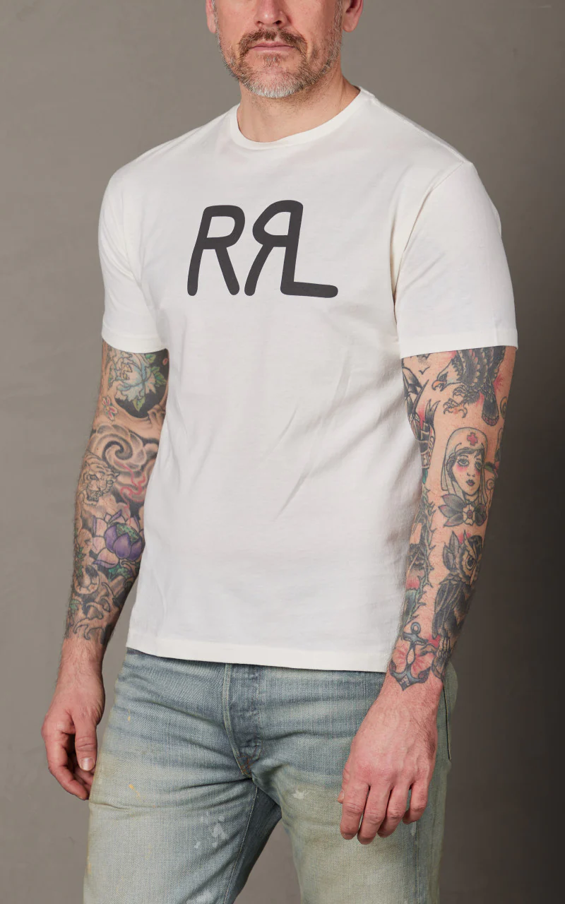 RRL Ranch Logo T-Shirt Paper White - Image 4
